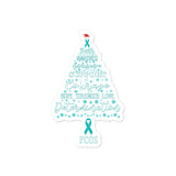 PCOS Awareness Christmas Hope Sticker