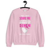 Breast Cancer Awareness You Can't Scare Me Halloween Sweatshirt