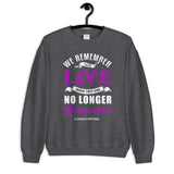 Alzheimer's Awareness We Remember Their Love Sweatshirt