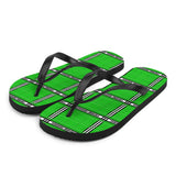 Lymphoma Awareness Tartan Pattern Flip-Flops - The Awareness Store