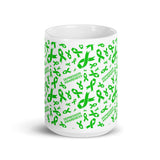 Depression Awareness Ribbon Pattern Mug