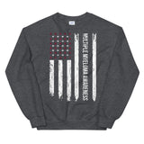 Multiple Myeloma Awareness USA Flag Sweatshirt
