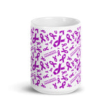 Cystic Fibrosis Awareness Ribbon Pattern Mug