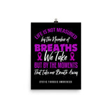 Cystic Fibrosis Awareness Moments That Take Your Breath Away Matte Poster