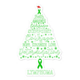 Lymphoma Awareness Christmas Hope Sticker