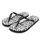 Melanoma Awareness Ribbon Pattern Flip-Flops - The Awareness Store