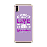 Alzheimer's Awareness We Remember Their Love iPhone Case - The Awareness Store