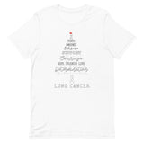 Lung Cancer Awareness Christmas Hope T-Shirt - The Awareness Store