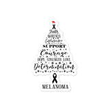Melanoma Awareness Christmas Hope Sticker