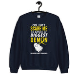 Childhood Cancer Awareness You Can't Scare Me Halloween Sweatshirt