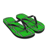 Organ Donors Awareness Tartan Pattern Flip-Flops