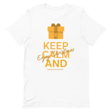 Leukemia Awareness Keep Calm and Enjoy Christmas T-Shirt - The Awareness Store