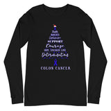 Colon Cancer Awareness Christmas Hope Long Sleeve T-Shirt