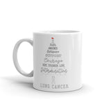 Lung Cancer Awareness Christmas Hope Mug