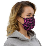 Breast Cancer Awareness Ribbon Pattern Premium Face Mask