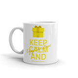 Childhood Cancer Awareness Keep Calm and Enjoy Christmas Mug