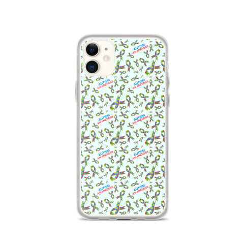 Autism Awareness Ribbon Pattern iPhone Case - The Awareness Store