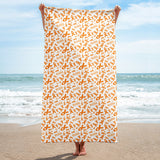 Multiple Sclerosis Awareness Ribbon Pattern Beach Towel