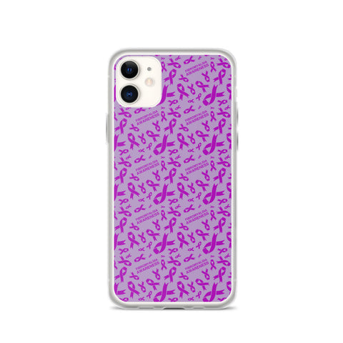 Fibromyalgia Awareness Ribbon Pattern iPhone Case - The Awareness Store