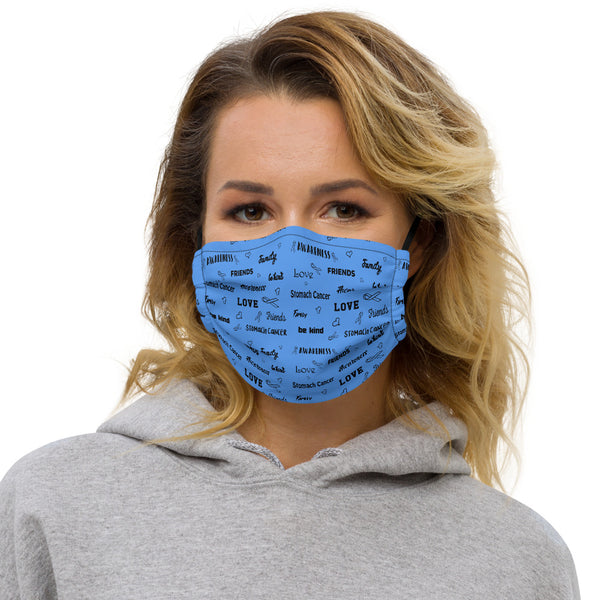 Stomach Cancer Awareness Be Kind Pattern Premium Face Mask