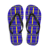 Down Syndrome Awareness Tartan Pattern Flip-Flops