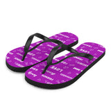 Fibromyalgia Awareness Be Kind Pattern Flip-Flops