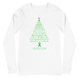 Depression Awareness Christmas Hope Long Sleeve T-Shirt - The Awareness Store