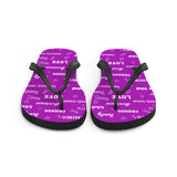 Pancreatic Cancer Awareness Be Kind Pattern Flip-Flops - The Awareness Store