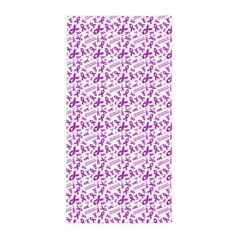 Fibromyalgia Awareness Ribbon Pattern Beach Towel - The Awareness Store
