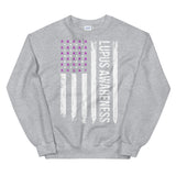 Lupus Awareness USA Flag Sweatshirt
