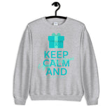 Ovarian Cancer Awareness Keep Calm and Enjoy Christmas Sweater