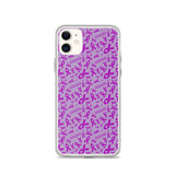 Pancreatic Cancer Awareness Ribbon Pattern iPhone Case - The Awareness Store