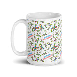 Autism Awareness Ribbon Pattern Mug - The Awareness Store