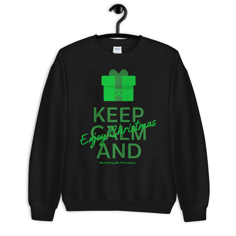 Mental Health Awareness Keep Calm and Enjoy Christmas Sweater - The Awareness Store