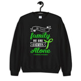 Lymphoma Awareness In This Family No One Fights Alone Sweatshirt