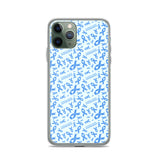 Stomach Cancer Awareness Ribbon Pattern iPhone Case