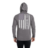 SIDS Awareness USA Flag Zip Hoodie