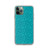 Anxiety Awareness Ribbon Pattern iPhone Case