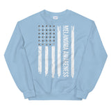 Melanoma Awareness USA Flag Sweatshirt
