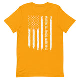 Multiple Sclerosis Awareness USA Flag Unisex T-Shirt