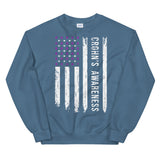 Crohn's Awareness USA Flag Sweatshirt