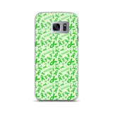 Muscular Dystrophy Awareness Ribbon Pattern Samsung Phone Case