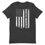 Diabetes Awareness USA Flag Unisex T-Shirt