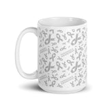 Parkinson's Awareness Ribbon Pattern Mug - The Awareness Store