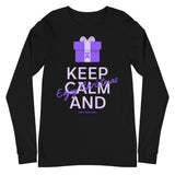 Lupus Awareness Keep Calm and Enjoy Christmas Long Sleeve T-Shirt - The Awareness Store