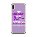 Epilepsy Awareness Doctors Study My Brainwaves iPhone Case