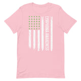 Lymphoma Awareness USA Flag Unisex T-Shirt