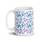 Suicide Awareness Ribbon Pattern Mug