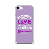 Alzheimer's Awareness We Remember Their Love iPhone Case