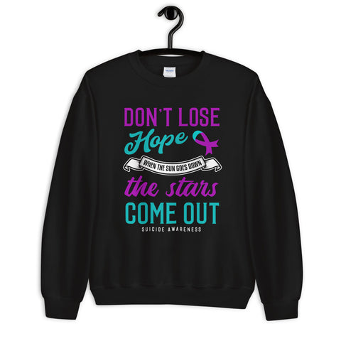 Suicide Awareness Don't Lose Hope Sweatshirt - The Awareness Store